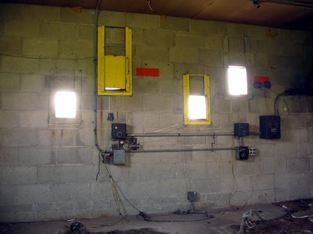 Maple City Drive-In Theatre - Inside Of Projection - Photo From Water Winter Wonderland (newer photo)